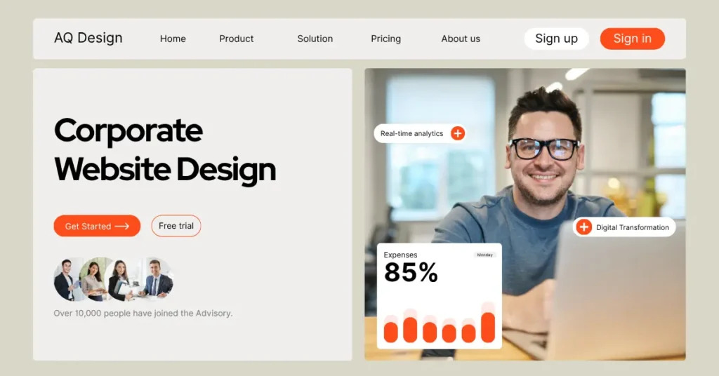 corporate website design mumbai