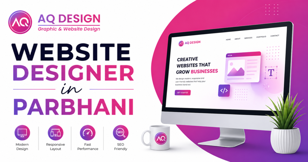 Best Website Designer in Parbhani: Build a Website That Grows Your Business Professional website designer in Parbhani creating custom website for local business client